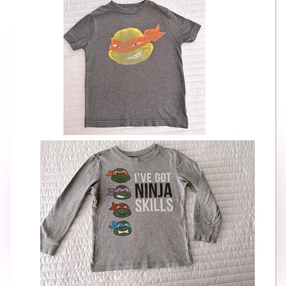OLD NAVY| SIZE 5T | SET OF TWO GRAPHIC TEES| NINJA TURTLES| COORD SET - Picture 1 of 6